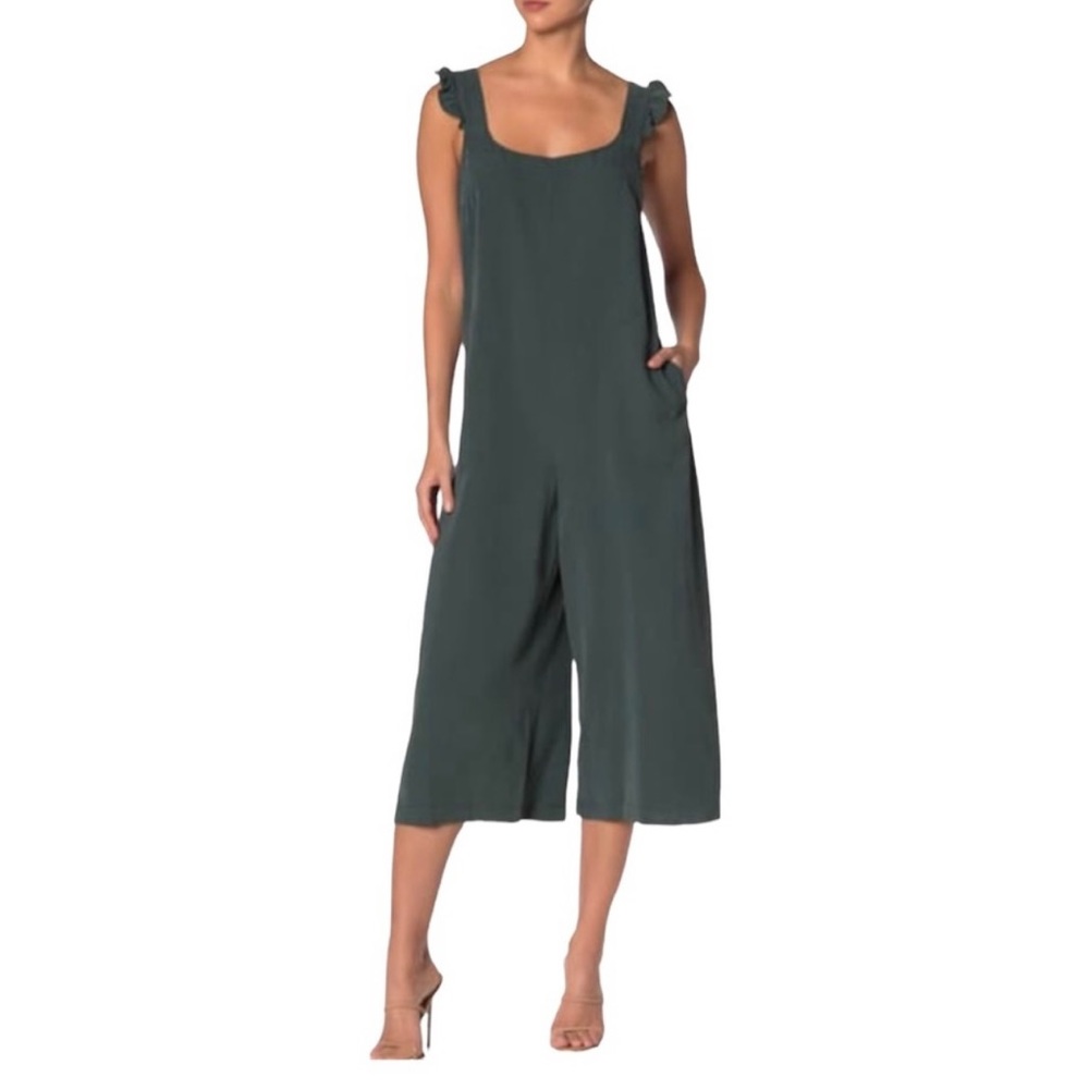 BCBGeneration Ruffle Culotte Jumpsuit